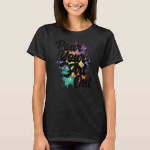 Kleur van de kunstschilderverf van de verf van uw t-shirt