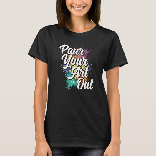 Kleur van de kunstschilderverf van de verf van uw t-shirt (Voorkant)