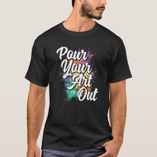 Kleur van de kunstschilderverf van de verf van uw t-shirt (Voorkant)