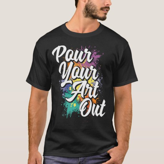 Kleur van de kunstschilderverf van de verf van uw t-shirt (Voorkant)