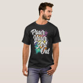Kleur van de kunstschilderverf van de verf van uw t-shirt (Voorkant volledig)