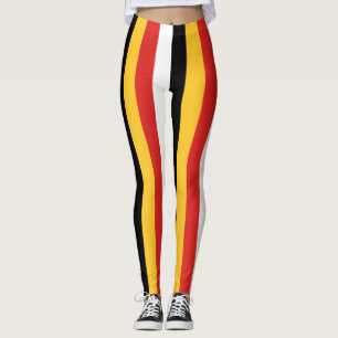 Kleur van de nationale vlag van Oost-Timor vertica Leggings
