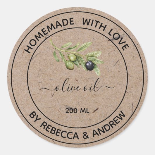 Kleur van de olierijper met  illustratie S Ronde Sticker (Voorkant)