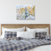 Kleur van de spens- en sneeuwbalpas canvas afdruk (Insitu (Slaapkamer))