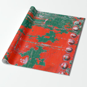 Kleur van de stalen roestachtige textuurachtergron cadeaupapier
