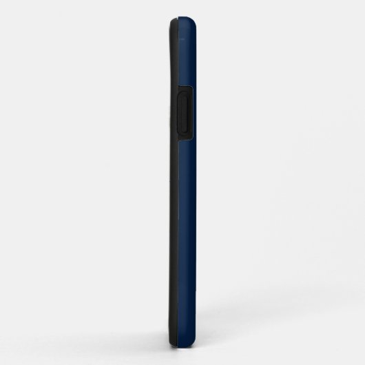 Kleur van de universiteit Navyblauw & Wit Case-Mate iPhone Case (Achterkant/rechts)
