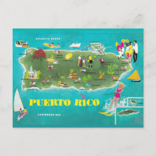 Kleur van de zee Puerto Rico Briefkaart