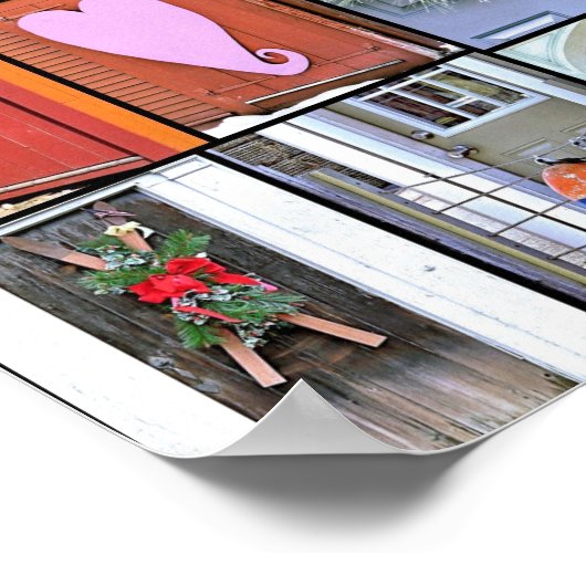 Kleur van deuren 36 x 24 poster (Hoek)