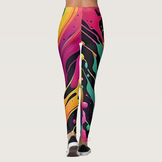 Kleur van Explosie Leggings (Achterkant)
