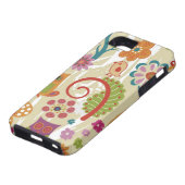 Kleur van Floral en Owl Case-Mate iPhone Case (Onderkant)