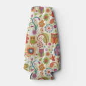 Kleur van Floral en Owl Flesjeskoeler (Voorkant)