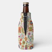 Kleur van Floral en Owl Flesjeskoeler (Fles Achterkant)