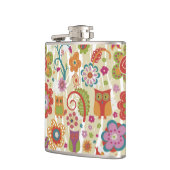 Kleur van Floral en Owl Heupfles (Links)