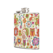Kleur van Floral en Owl Heupfles (Links)
