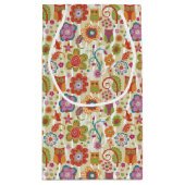 Kleur van Floral en Owl Klein Cadeauzakje (Achterkant)