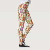 Kleur van Floral en Owl Leggings (Rechts)