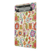 Kleur van Floral en Owl Mini Klembord (Angled2)