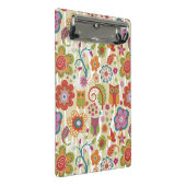 Kleur van Floral en Owl Mini Klembord (Schuin)
