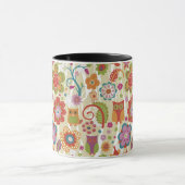 Kleur van Floral en Owl Mok (Midden)