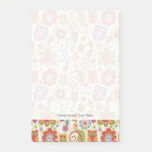 Kleur van Floral en Owl Post-it® Notes (Voorkant)