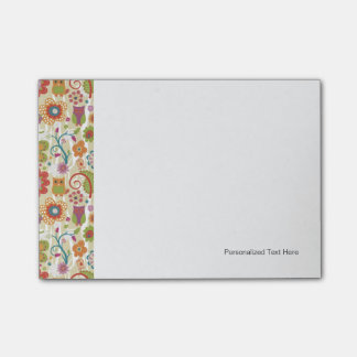 Kleur van Floral en Owl Post-it® Notes