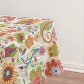 Kleur van Floral en Owl Tafelkleed (Voorbeeld)