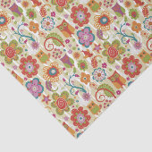 Kleur van Floral en Owl Tissuepapier (Detail)
