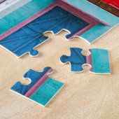 Kleur van gekleurde deuren legpuzzel (Zijkant)