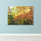 Kleur van herfst / Volgende bladeren Canvas Afdruk (Insitu (Houten vloer))