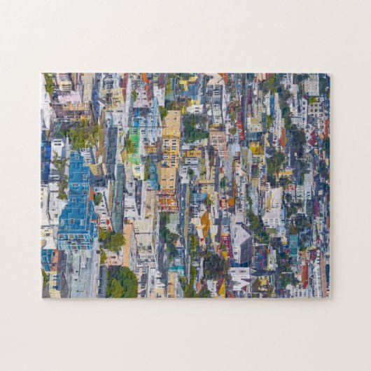 Kleur van het district van de missie legpuzzel (Horizontaal)