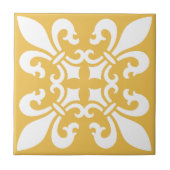  kleur van het Franse patroonplatform Fleur de Lys Tegeltje (Voorkant)