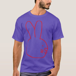 Kleur van het Jaar 2023 Viva Magenta Konijntje P T-shirt
