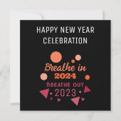 Kleur van het jaar ademen in 2024 2023 Nieuwjaar Kaart (Voorkant)