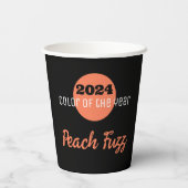 Kleur van het jaar ademen in 2024 2023 Nieuwjaar Papieren Bekers (Achterkant)