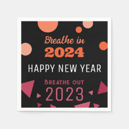 Kleur van het jaar ademen in 2024 2023 Nieuwjaar Servet