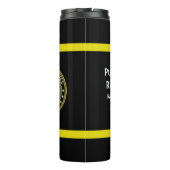 Kleur van het leger Plus Legerzegel - Personalisee Thermosbeker (Achterkant)