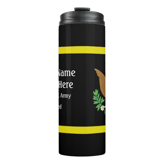 Kleur van het leger Plus verdedigingsembleem - Per Thermosbeker (Voorkant)