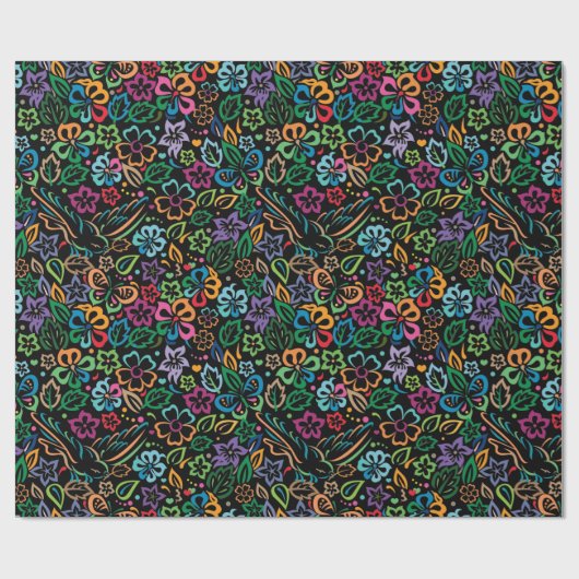 Kleur van het leven cadeaupapier (Vlak)