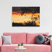 Kleur van het leven canvas afdruk (Insitu (Woonkamer))