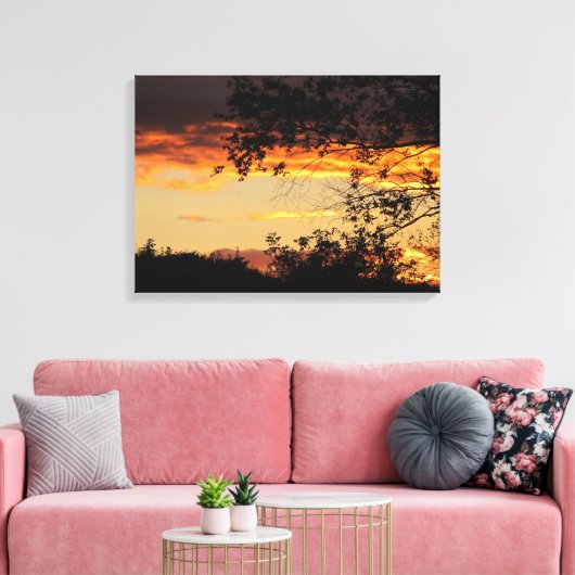Kleur van het leven canvas afdruk (Insitu (Woonkamer))