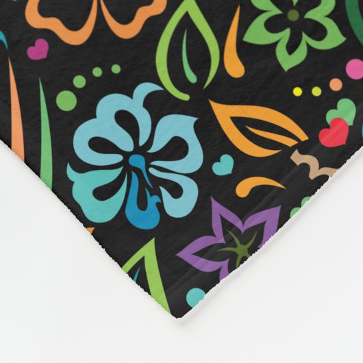 Kleur van het leven fleece deken (Hoek)