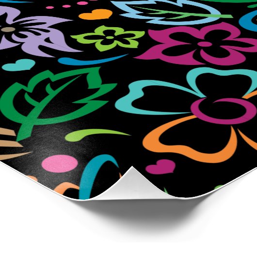 Kleur van het leven perfect poster (Hoek)