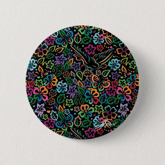 Kleur van het leven ronde button 5,7 cm (Voorkant)