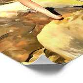 Kleur van het meisje met 4 doorsnee poster (Hoek)