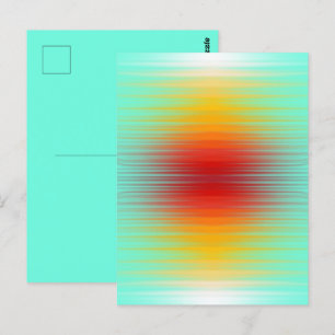 Kleur van het plasma veld bij het terugkeren van r briefkaart