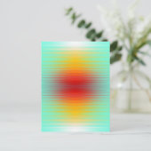 Kleur van het plasma veld bij het terugkeren van r briefkaart (Staand voorkant)