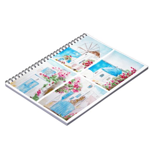 Kleur van het schilderij van de Griekse waterverf Notitieboek (Linkerzijde)