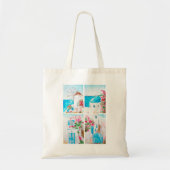 Kleur van het schilderij van de Griekse waterverf Tote Bag (Voorkant)