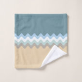 Kleur van het strand - Licht bruin en beige turquo Bad Handdoek (Wasdoekje)