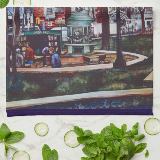 Kleur van het Unievierkant Theedoek (Gevouwen)